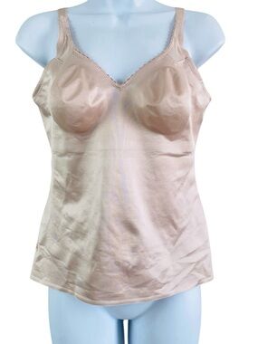 Ruby Ribbon Nude Shapewear Support Cami # 3012 Size 38